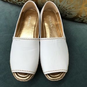 White Prada Espadrilles